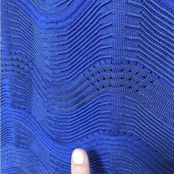 MISSONI amethyst purple woven knit merino wool sleeveless shift midi dress - Picture 12 of 12